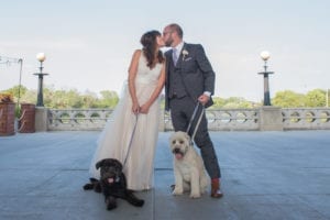 Thara Photo Chicago Wedding Photographer Autumn Wedding Dog